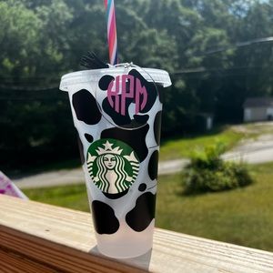 Custom Starbucks cups and matching key chains!